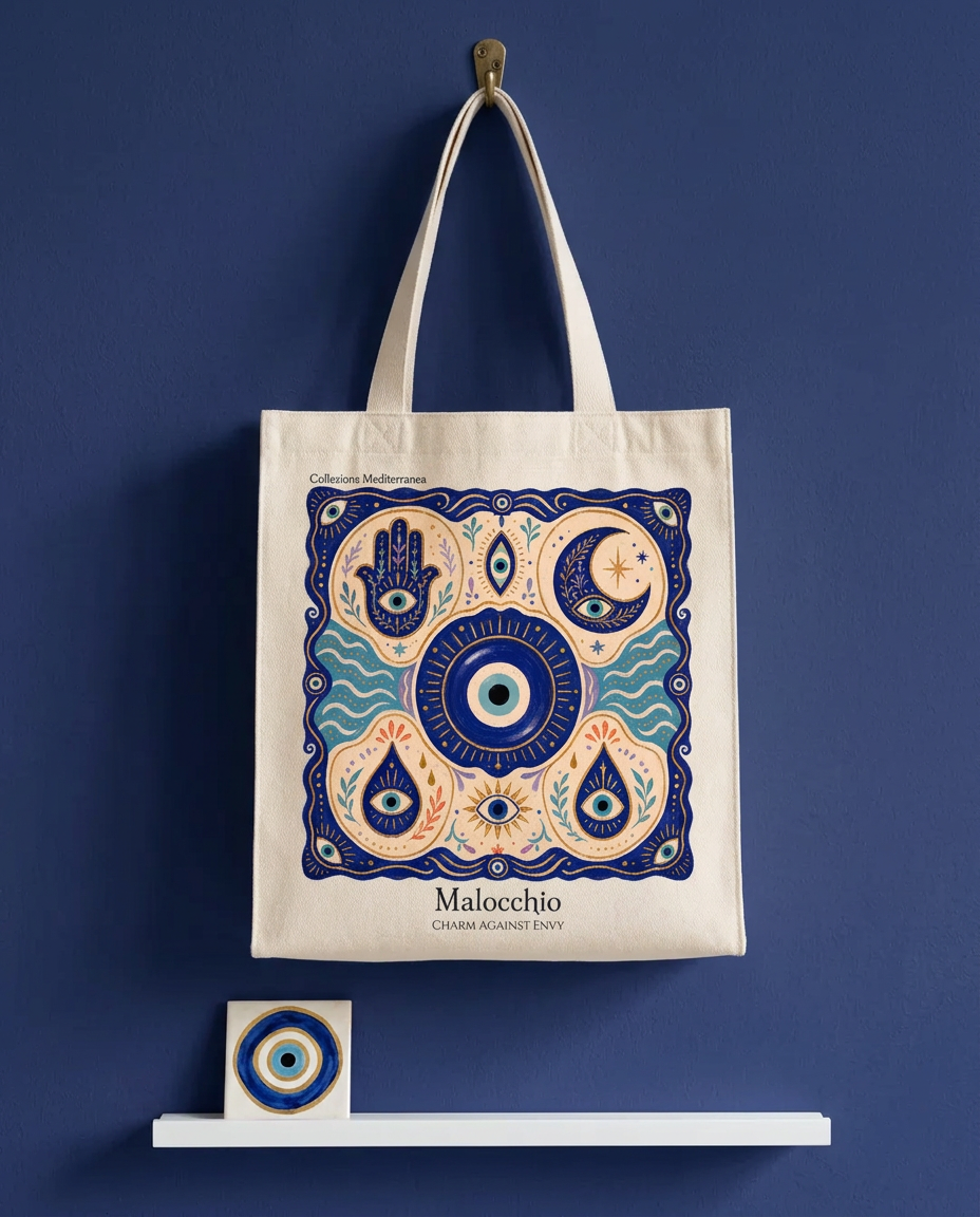 Malocchio - Tote Bag - Artsy Tote Bag | My Turtle